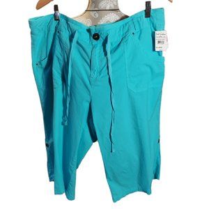 Fresh Produce Aqua Capris Women's Size XXL NWT